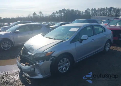 2012 Honda Civic Lx from USA, damaged, VIN 19XFB2F58CE065435